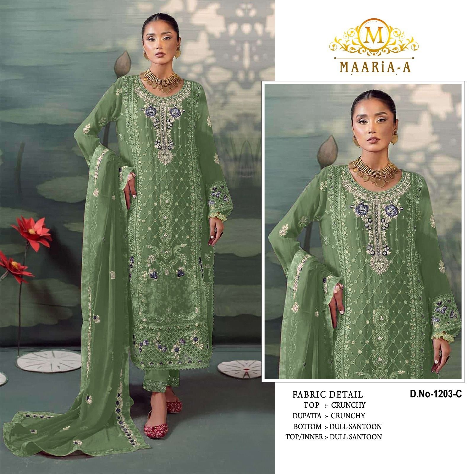 MARIA-A 1203 PAKISTANI TRANDIG SLWAR KAMEEZ