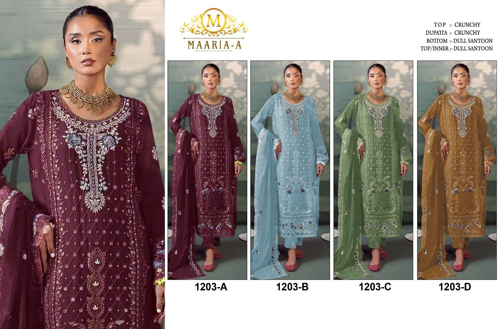 MARIA-A 1203 PAKISTANI TRANDIG SLWAR KAMEEZ