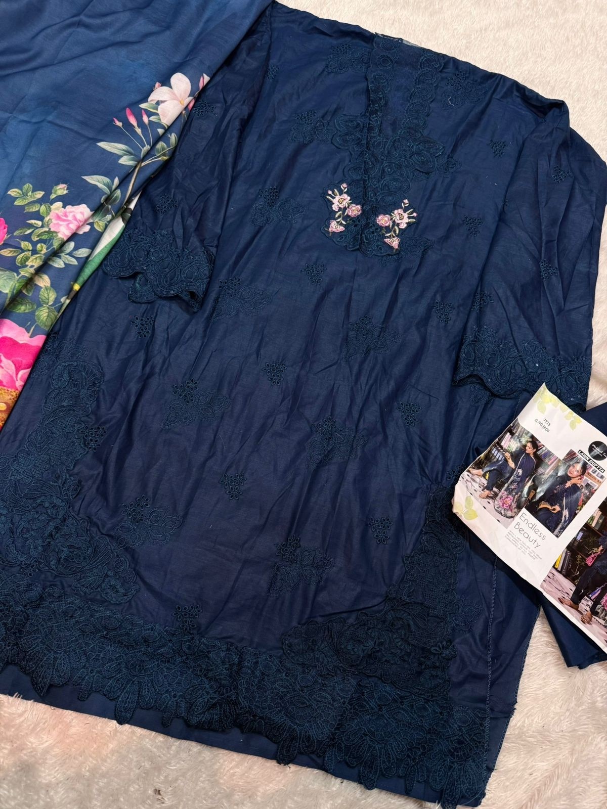 MEHBOOB TEX 1808 AND 1809 PAKISTANI LAWN DUPATTA SALWAR KAMEEZ 