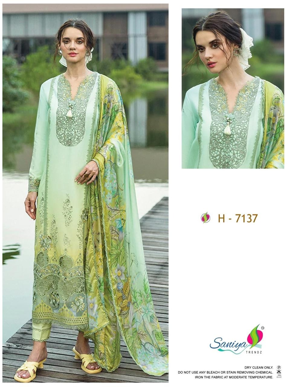SANIYA TRENDZ MUSHQ 7137 PAKISTANI COTTON SUITS SUMMER COLLETION