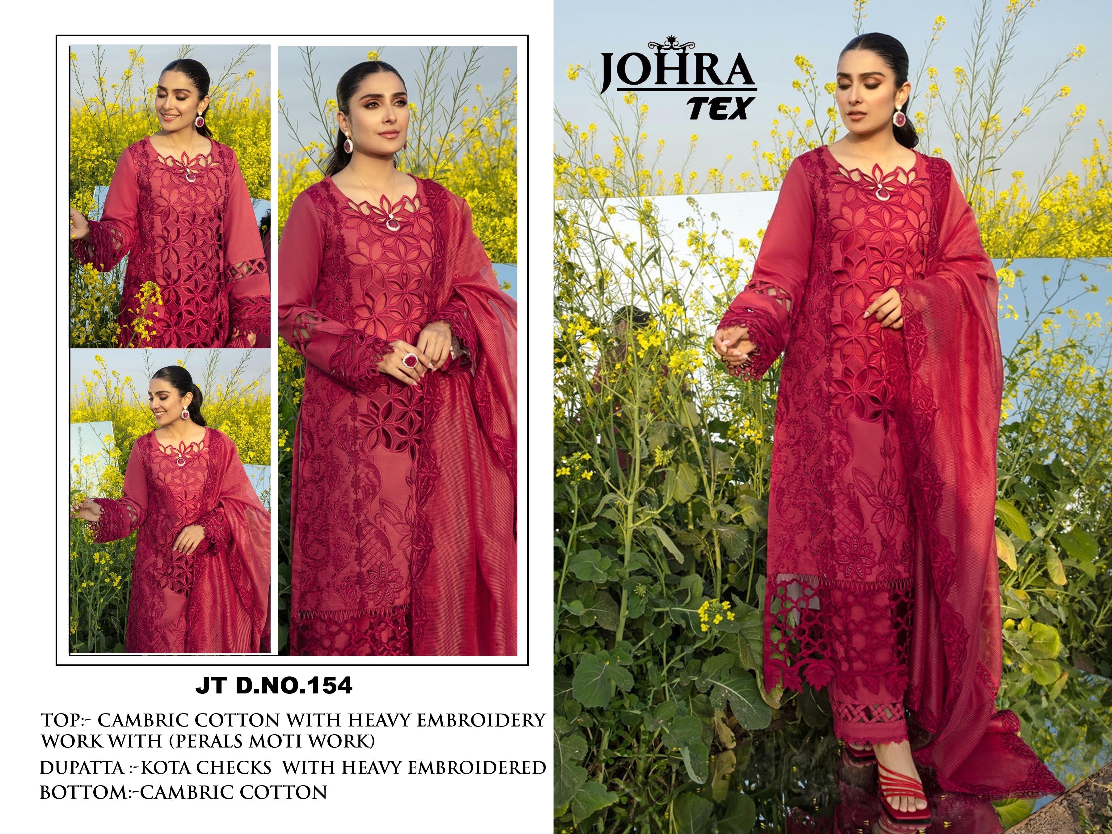 JOHRA TEX  JT-154 PAKISTANI FESTIVAL SALWAR SUIT