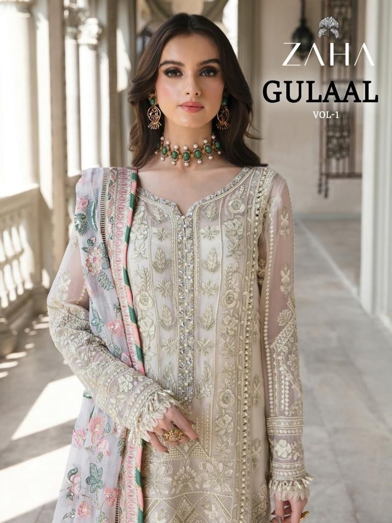 ZAHA GULAAL-VOL-1 10145 PAKISTANI GEORGTTE SALWAR SUIT
