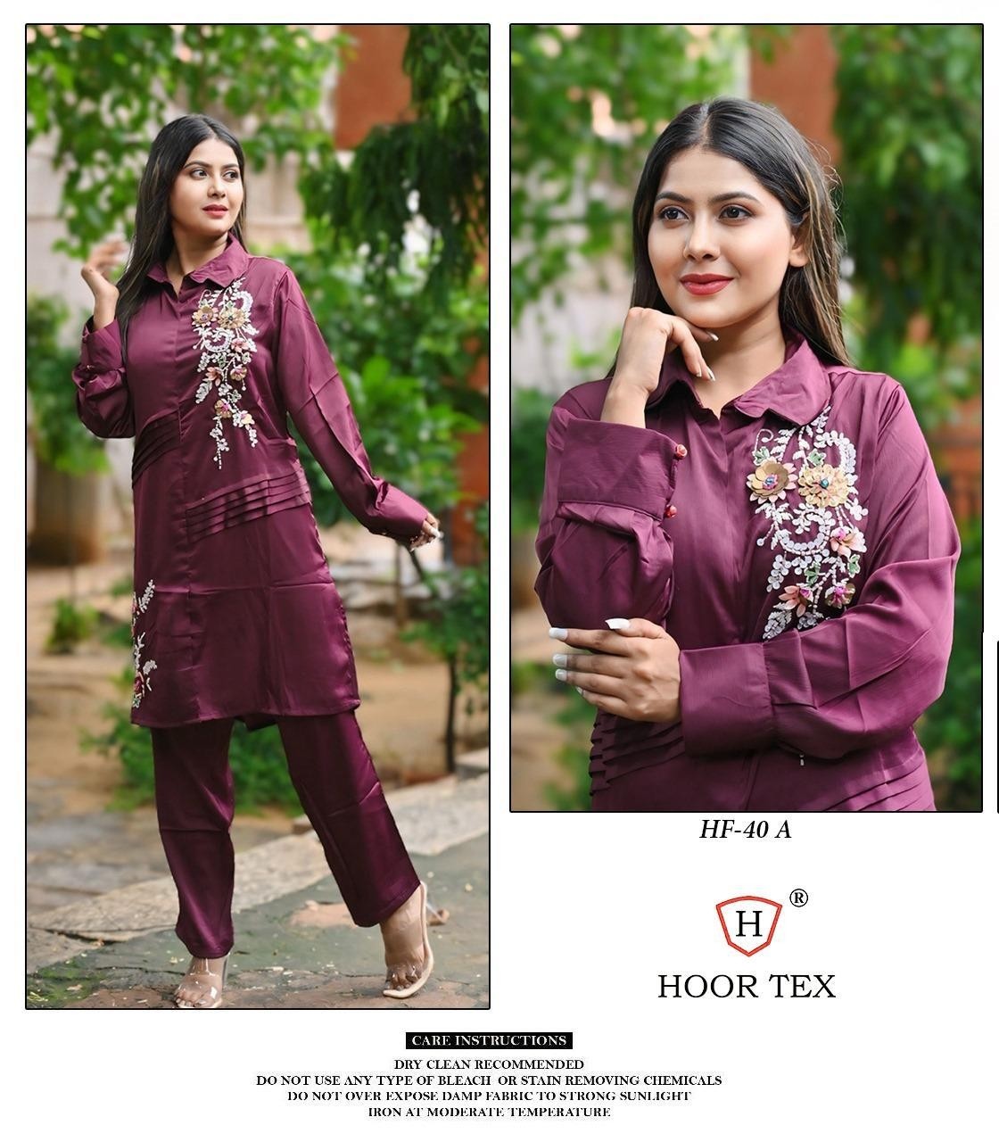 HOOR TEX HF 40 READY MADE PAKISTANI CORD SET SUIT