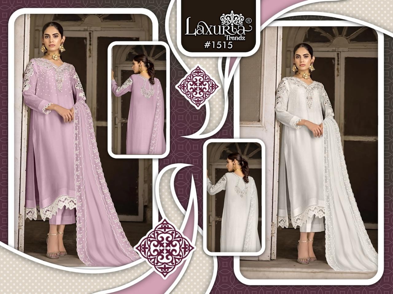 LAXURIA TRANDZ PRESENTING NEW COLLETION 1515 PAKISTANI READY MADE SUIT