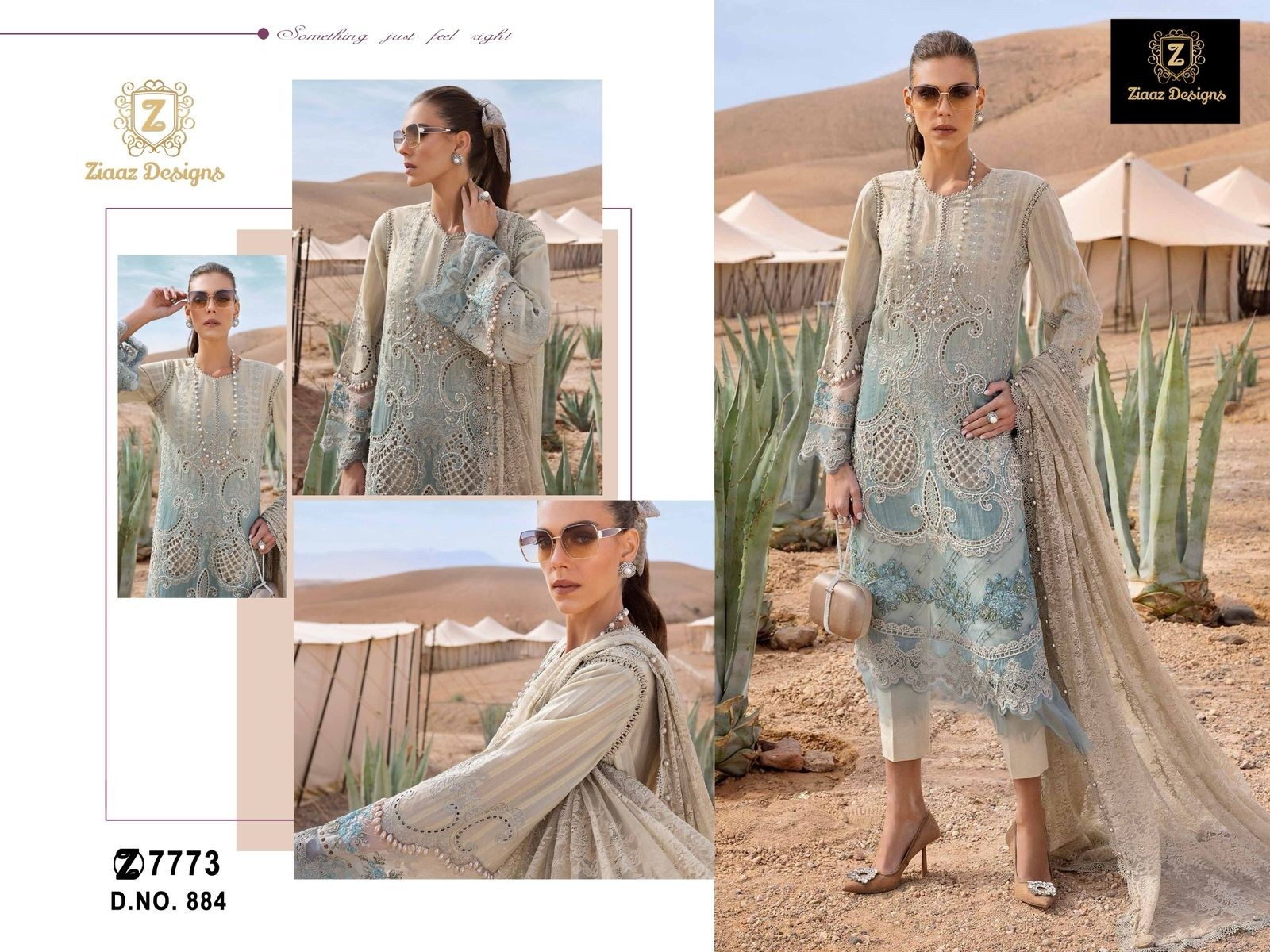 ZIAAZ DESIGNS 884 TO 885 PAKISTANI FESTIVAL SALWAR KAMEEZ 