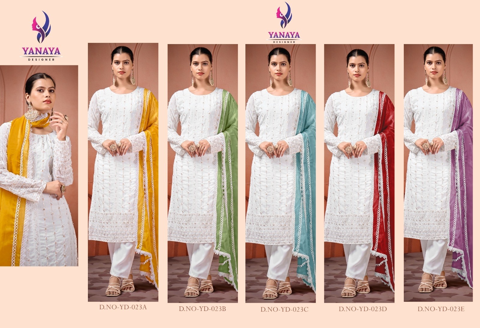 YANYA DESIGNER 023 READY MADE PARTY WEAR TOP AND BOTTOM WITH DUPATTA SET