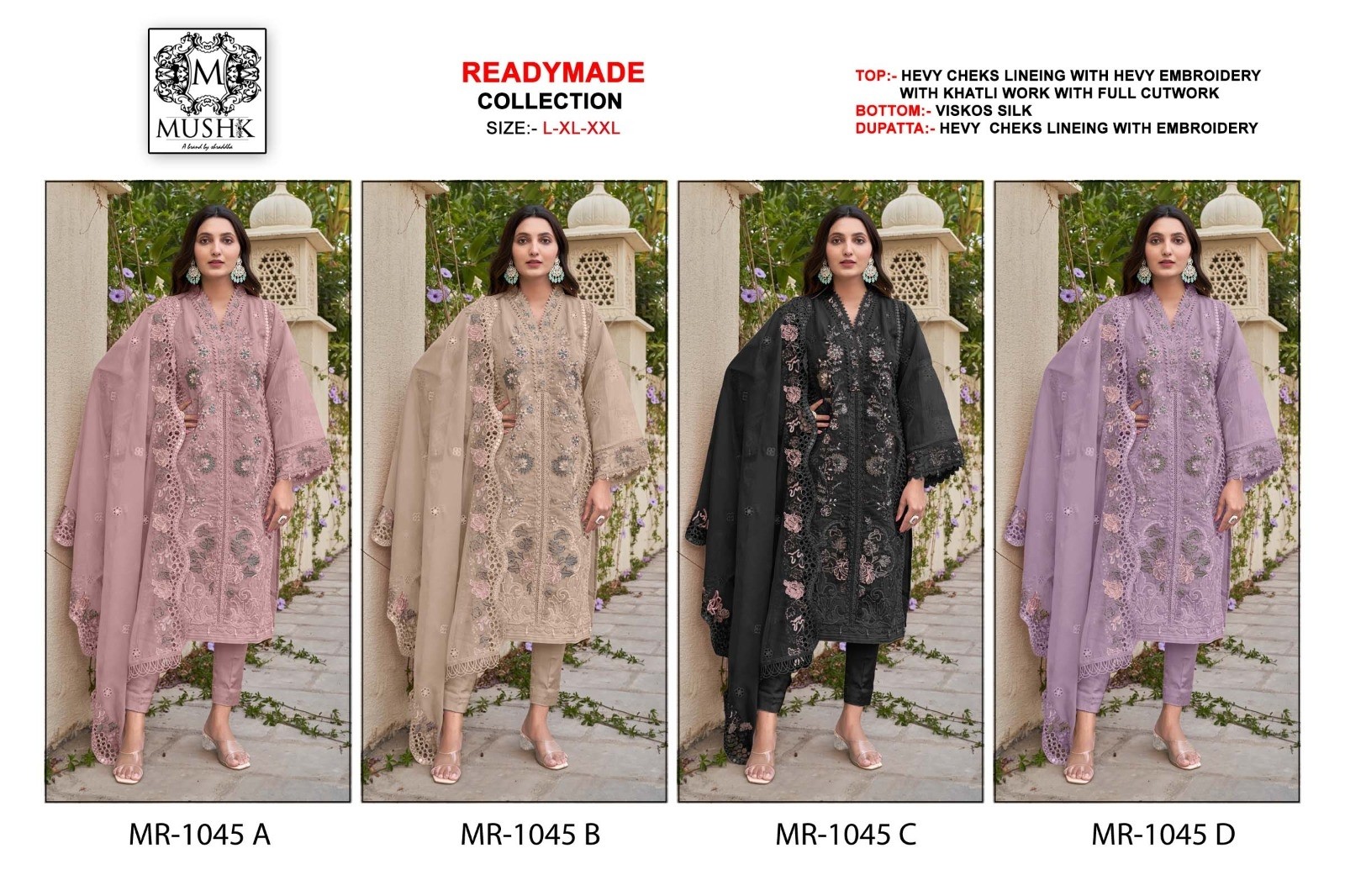  MUSHK MR 1045 PAKISTANI READY MADE EID COLLETION SUIT