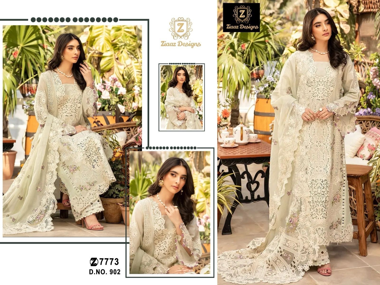 ZIAAZ DESIGN 902 PAKISTANI SUMMER COLLETION COTTON SALWAR SUIT