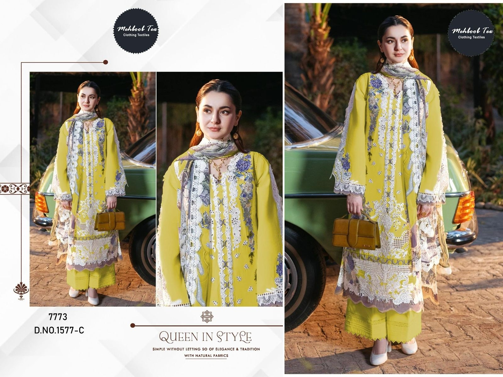 MEHBOOB TEX 1577 PAKISTANI COTTON SEMI STICHAD SALWAR SUIT