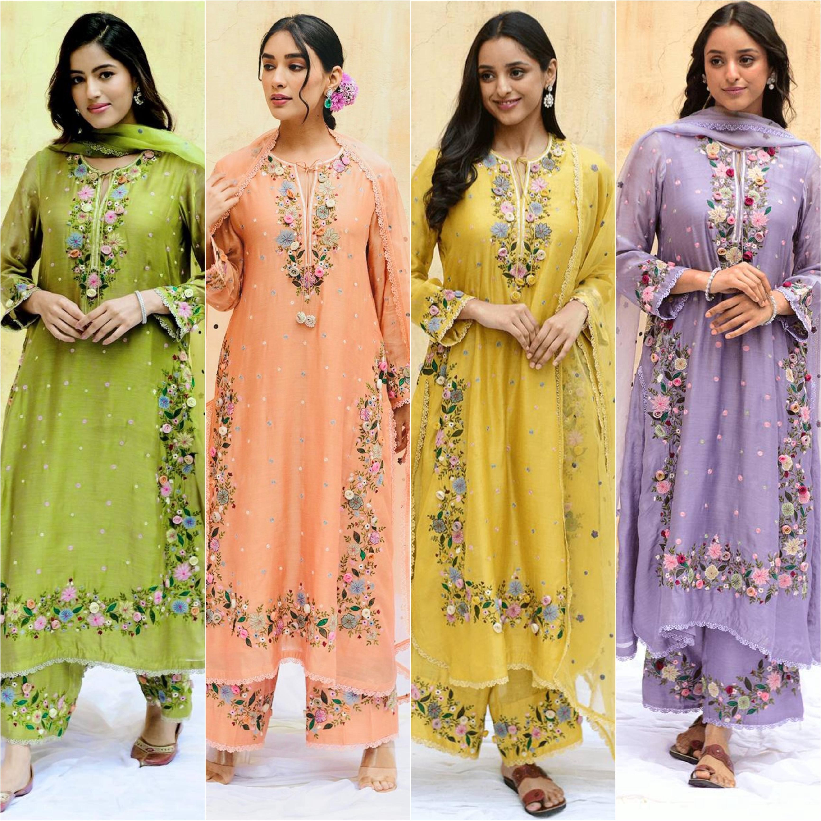 NSR 862READYMADE PARTY WEAR FOX GEORGETTE SUITS ONLINE 