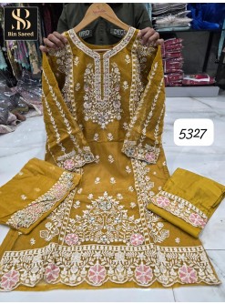 BIN SAEED 5327 PAKISTANI READYMADE ORIGINAL SUITS WHOLESALES 