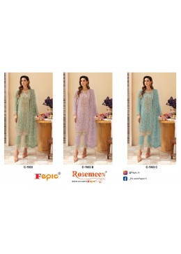 FEPIC ROSEMEEN 1933 PAKISTANI FULL HIT DESIGNER SEMI STICHAD CATLOG SALWAR SUIT