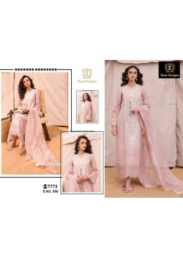 Ziaaz Designs -566 and 581 semi stitched Pakistani designer salwar suit
