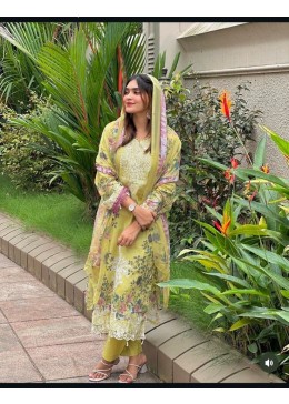 ALZOHAIB AZ-1118 PAKISTANI LAWN COTTON PRINT SUIT 