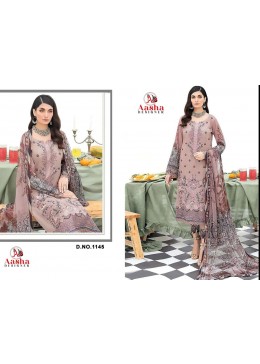 AASHA DESIGNER A S D:-1145 PAKISTANI COTTON PRINT SUIT