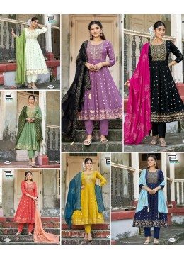 BULE HILS FESTIVAL SAPRKAL RAYON KURATI 3PCS SET 