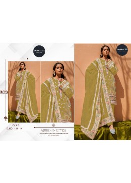 Mehbbob tex  7773 (1341) Pakistani Cotton Prinet Eid Sparkal Suit