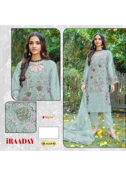 FEPIC IRAADAY 21229 ORGANZA EMBROIDERED WORK SUIT