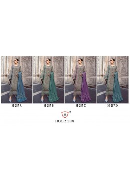HOOR TEX  H-287 PAKISTANI HEAVY RAYON EMBROIDERY SALWAR SUIT