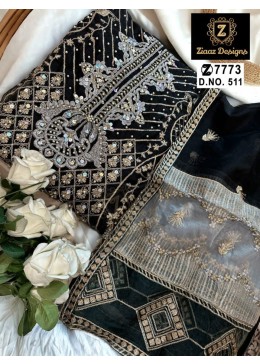 ZIAAZ DESIGN  511 512 508 PAKISTANI ORAGENZA VERY BEAUTIFUL EMBROIDERY WORK