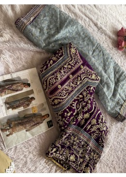 ZIAAZ DESIGNS 763 PAKISTANI EMBROIDERY SUIT WORK