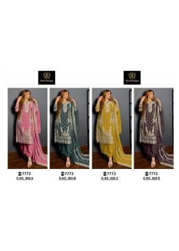ZIAAZ DESIGNS 808 PAKISTANI ORGANZA SILK WITH HAND WORK SUIT