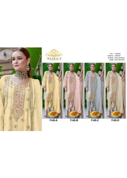 MAARiA~A 1145 PAKISTANI HEAVY CHINON SILK SALWAR SUIT