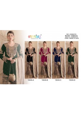 HUSNARA 15045  READY MADE COLLETION SHARARA SALWAR SUIT