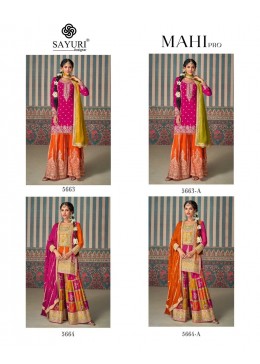 SAYURI DESIGNER BY MAHI PRO 5663A TO 5664A DESIGNER OARTY WEAR SUIT