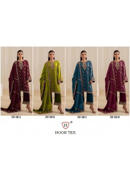 HOOR TEX HF 130 PAKISTANI READY MADE HEAVY CHINON SALWAR SUIT