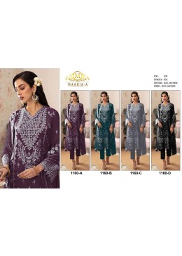 MAARiA-A 1160 PAKISTANI FOX GEORGTTE WITH EMBROIDERY WORK SALWAR SUIT