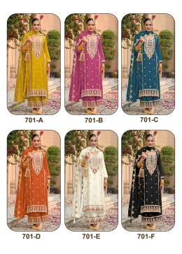 SITARAH 701 PAKISTANI FESTIVAL EMBROIDERY WORK SALWAR SUIT