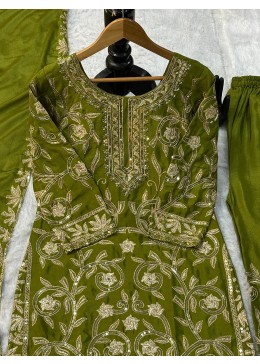 VLM 266 NEW ĐĚSIGNER PARTY WEAR TOP AND PLAZZO. WITH FANCY DUPPATA AND EMBROIDERY WORK