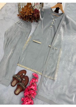 PD -1093 SKY BLUE COLOUR PAKISTANI FARSHI PALZZO SALWAR SUIT