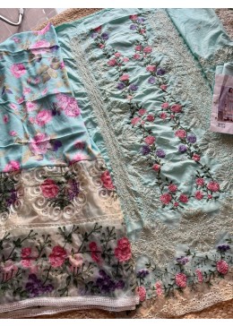 ZIAAZ DESIGN 773 PAKISTANI DESIGNER EMBROIDERY WORK SALWAR SUIT