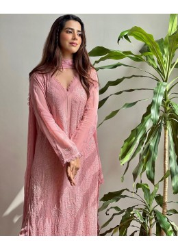 BE 1121 PAKISTANI CHIKANKARI WORK READYMADE 3 PCS SALWAR SUIT