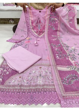 BEAUTIFUL MASLIN COTTON PRINT KURATI AND DUPATTA SET WITH PARTY STYLE KURATI SET