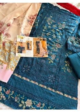 ZIAAZ DESIGNS 854 PAKISTANI RAYON COTTON SALWAR SUIT 