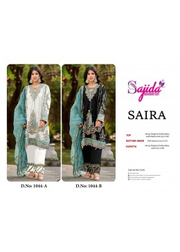 SAJIDA BY SAIRA 1044 PAKISTANI DESIGNER WEDDING TRADITIONAL SALWAR SUIT