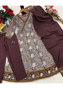 NEW STYLISH ANARKALI KURATI SET