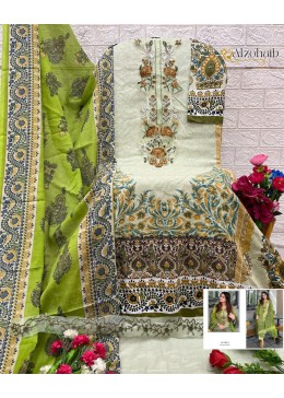 ALZOHAIB AZ 305 PAKISTANI LAWN COTTON SUITS ONLINE