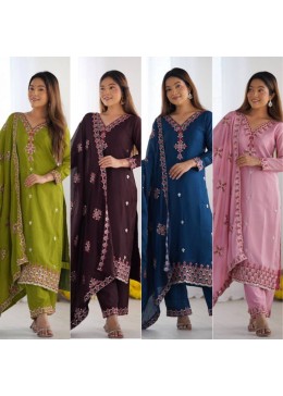 SSR 5005 DESIGNER EMBROIDERY WORK SALWAR SUITS