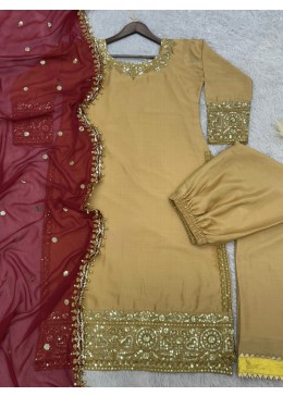 HK 1688 PAKISTANI PALAZZO SALWAR SUITS 