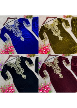 SRK 5104 PARTY WEAR VLEVET CORD SET 