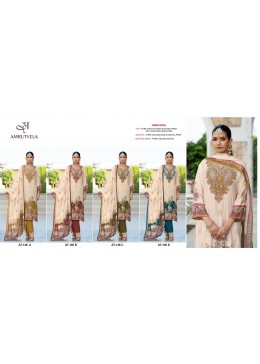  AT 146 FESTIVAL PAKITANI PRINTED MASLIN COTTON SUITS