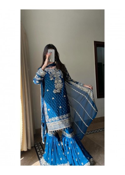 NSR 878 FANCY SHARARA DRESSES WHOLESALER