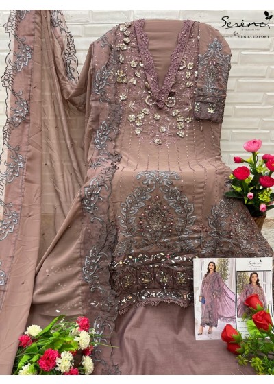 SERINE S 397 PAKISTANI FOX GEORGTTE WITH EMBROIDERY WORK SALWAR SUIT