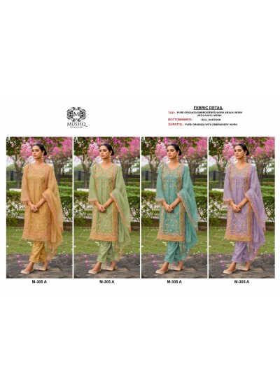  MUSHQ M 305 PAKISTNI EMBROIDERY WORK SUIT