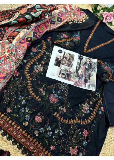 MEHBBOB TEX 1589 PAKISTANI RAYON EMBROIDERY WORK 