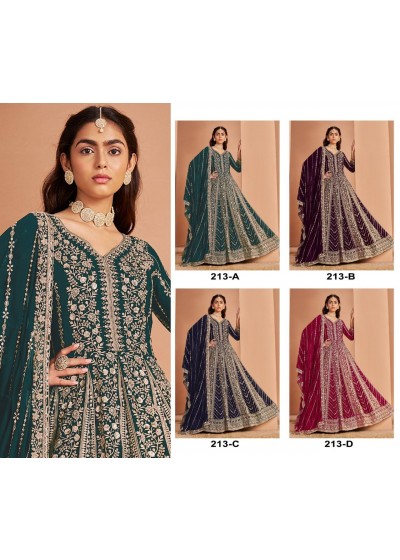 DANI ANAYA  213 PARTY WEAR HEAVY EMBROIDERY WORK GOWN 